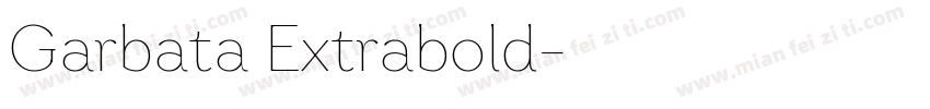 Garbata Extrabold字体转换